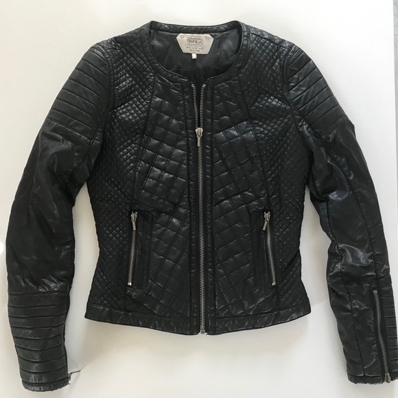Zara Jackets & Blazers - ZARA Trafaluc Leather Jacket